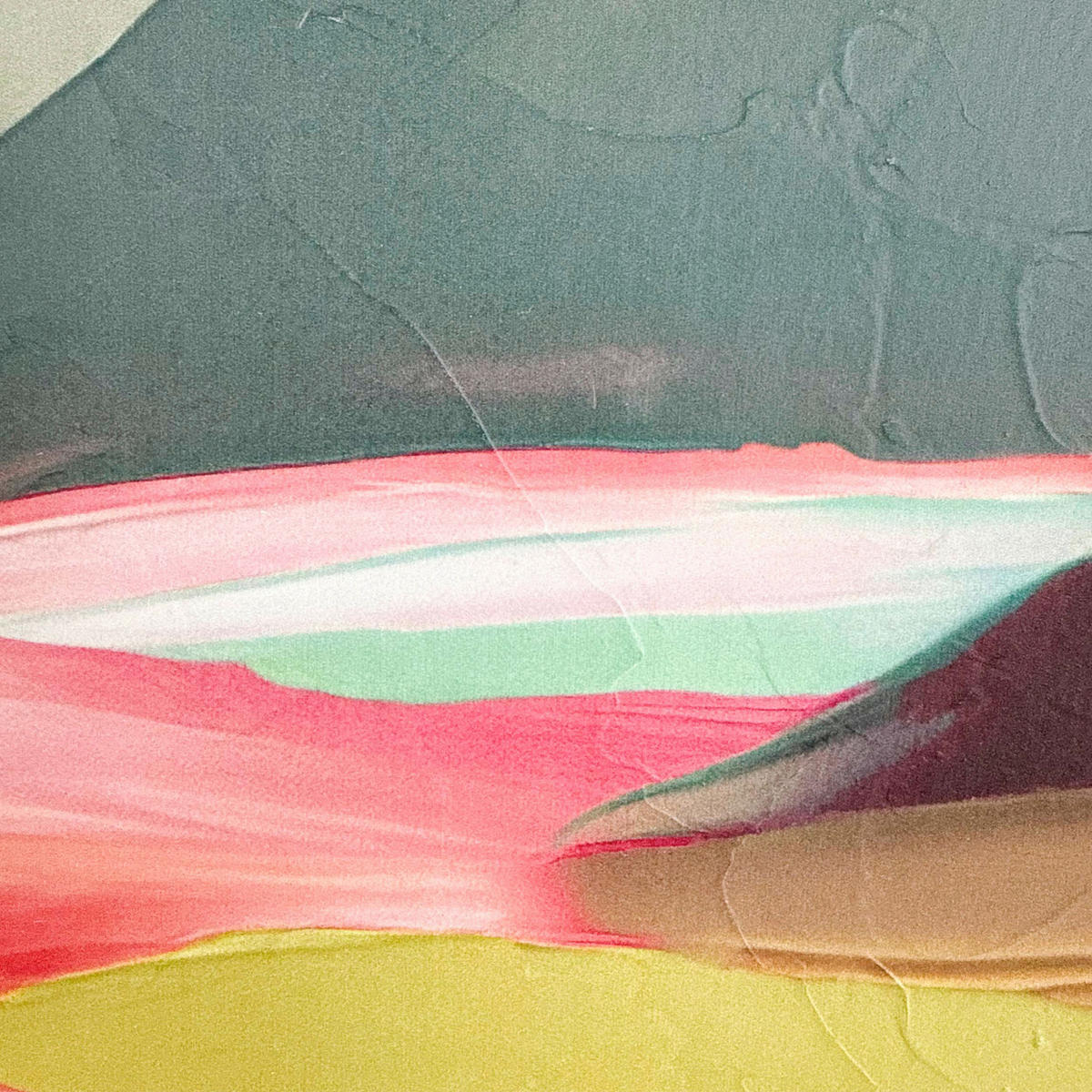 LEINWANDBILD Landschaft und Natur, Abstraktes Multicolor  - Multicolor, Design, Holzwerkstoff (78/118cm) - Reinders!