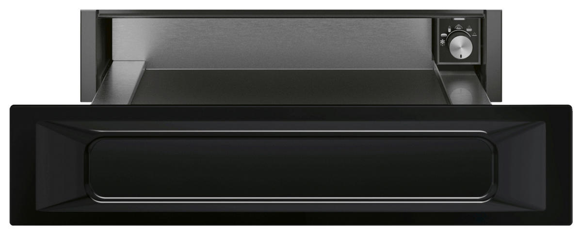 WÄRMESCHUBLADE VICTORIA  - Schwarz, Basics, Metall (59,7/13,5/53,8cm) - SMEG