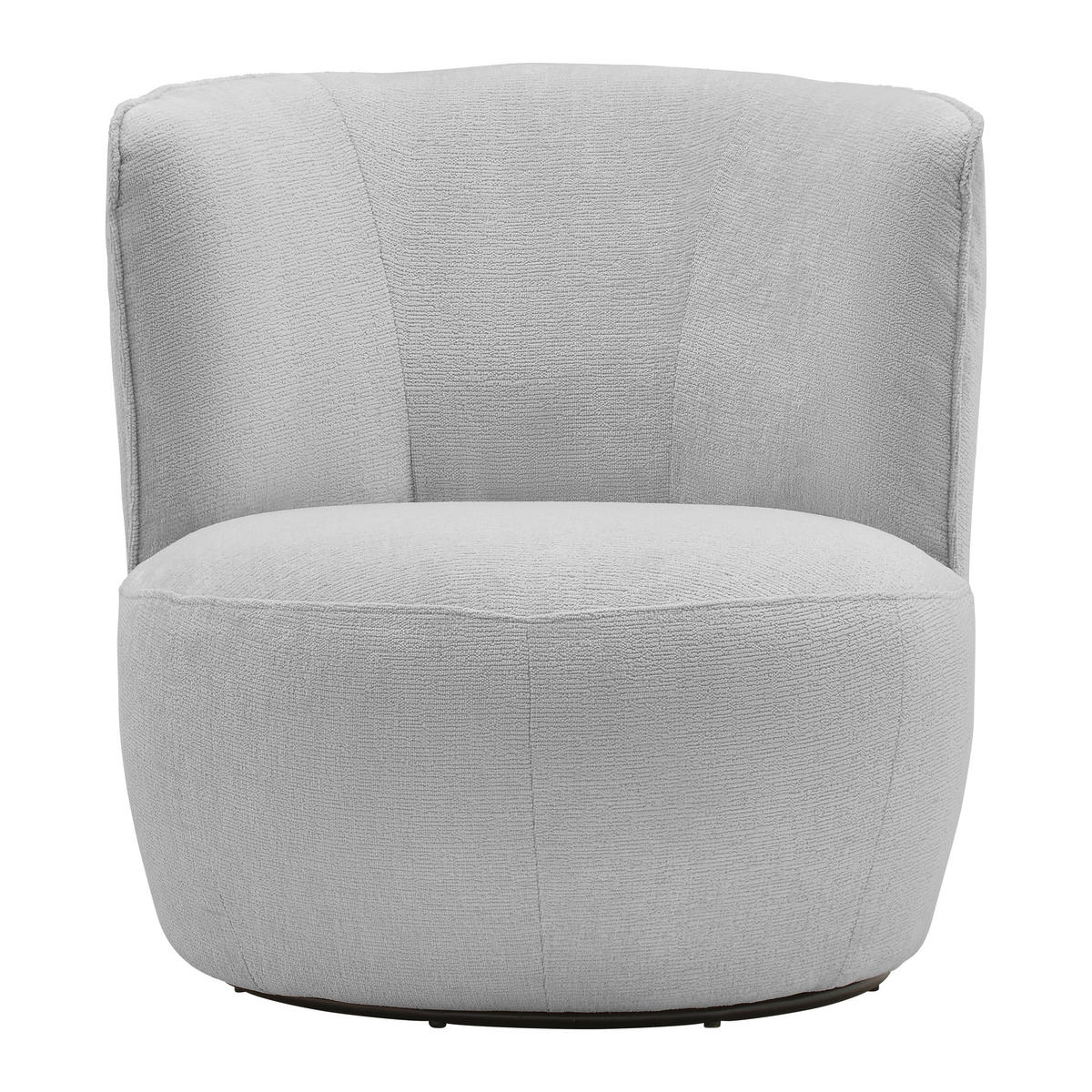 FÅTÖLJ i textil ljusgrå  - ljusgrå/svart, Modern, metall/textil (77/81/85cm) - MID.YOU