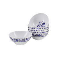 SET MED FRUKOSTSKÅLAR Flora Zwiebelmuster 16 cm  - vit/blå, Basics, keramik (16cm) - Creatable