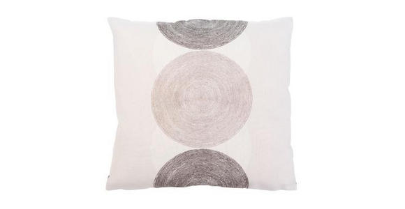ZIERKISSEN 50/50 cm - Taupe, Design (50/50cm) - Novel