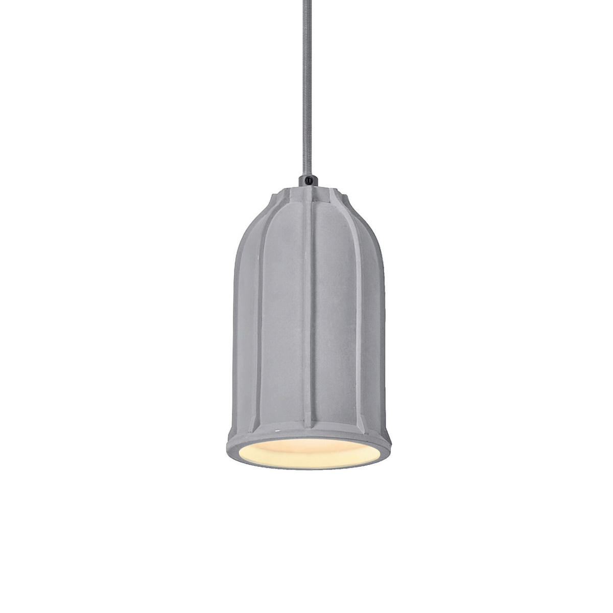HÄNGELEUCHTE 11.5/123.5 cm  - Dunkelgrau, Basics, Stein/Metall (11.5/123.5cm) - Osram