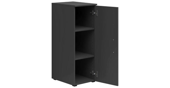 MEHRZWECKSCHRANK 30/83/40 cm  - Schwarz/Graphitfarben, MODERN, Holzwerkstoff/Kunststoff (30/83/40cm) - Carryhome