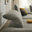 ECKSOFA  in Chenille Graubraun  170-195/280 cm  - Graubraun/Schwarz, Design, Textil/Metall (170-195/280cm) - Dieter Knoll