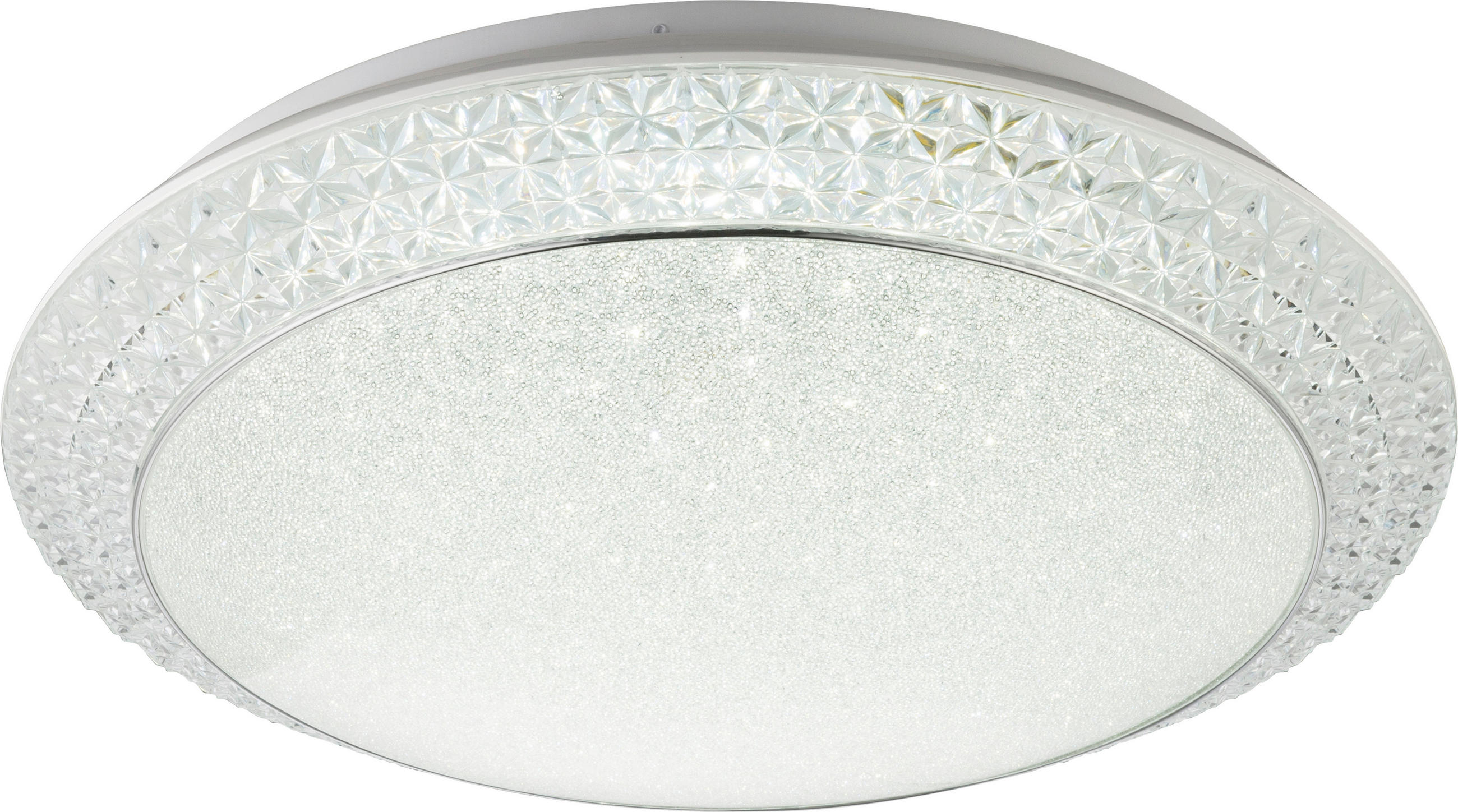 STROPNÍ LED SVÍTIDLO, 51/12 cm  - bílá/čiré, Konvenční, kov/plast (51/12cm) - Globo