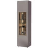 VITRINE Grau, Wildeiche  47,8/194/42,9 cm  - Wildeiche/Grau, Design, Glas/Holz (47,8/194/42,9cm) - Voglauer