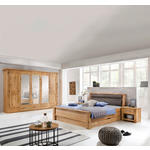 SCHLAFZIMMER 180/200 cm  in Braun, Eichefarben  - Eichefarben/Braun, LIFESTYLE, Glas/Holz (180/200cm) - Landscape