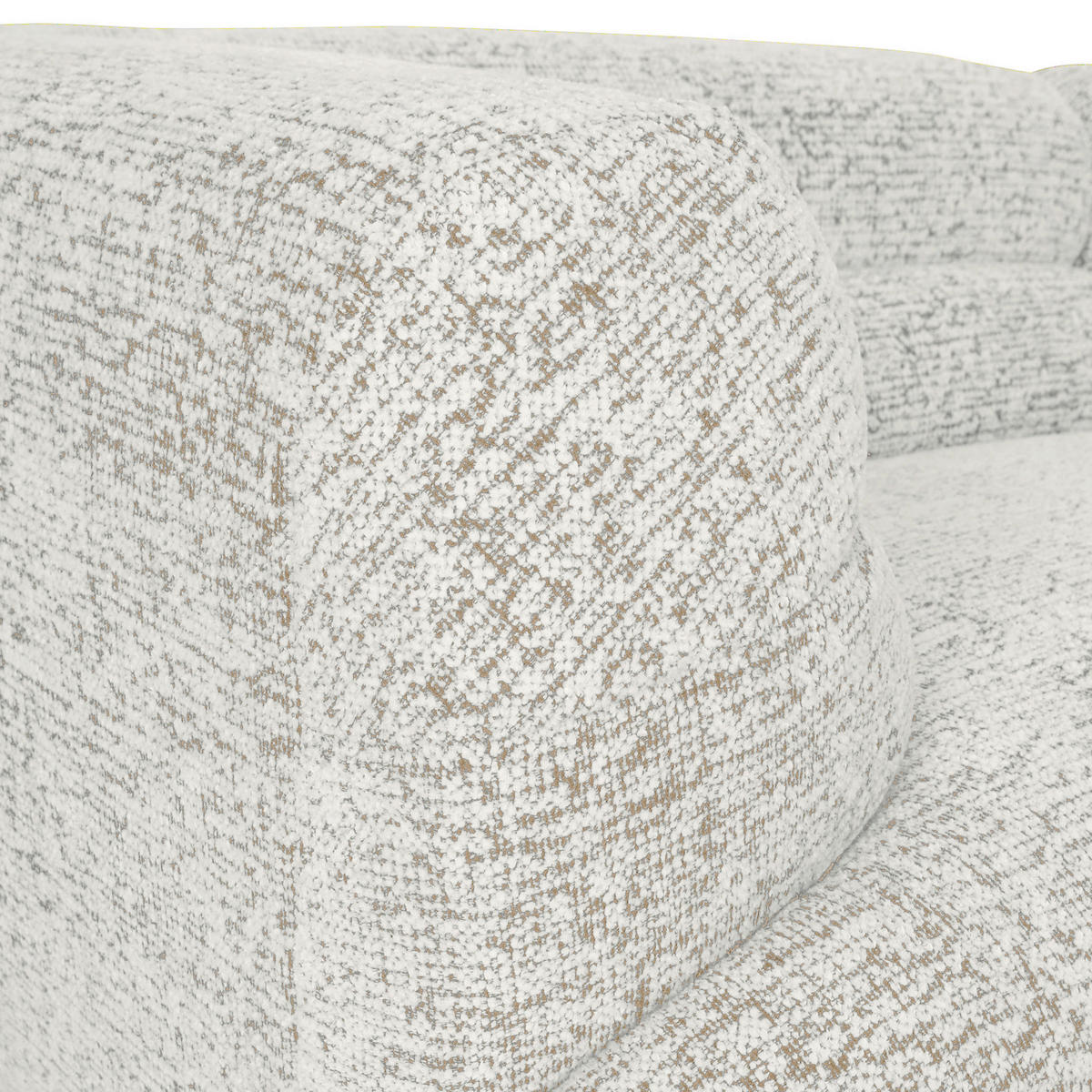 BIGSOFA Chenille Creme, Beige  - Beige/Creme, KONVENTIONELL, Kunststoff/Textil (240/75/105cm) - Carryhome