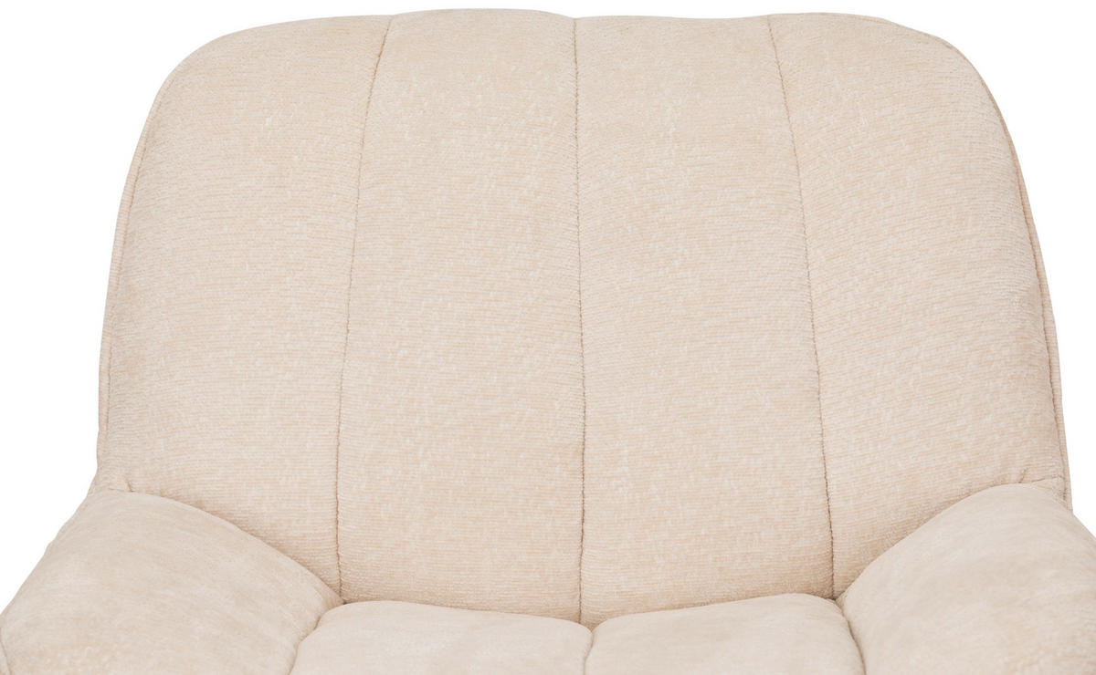 SESSELSET Samt    - Beige/Schwarz, Design, Textil/Metall (75/73/77cm) - Livetastic