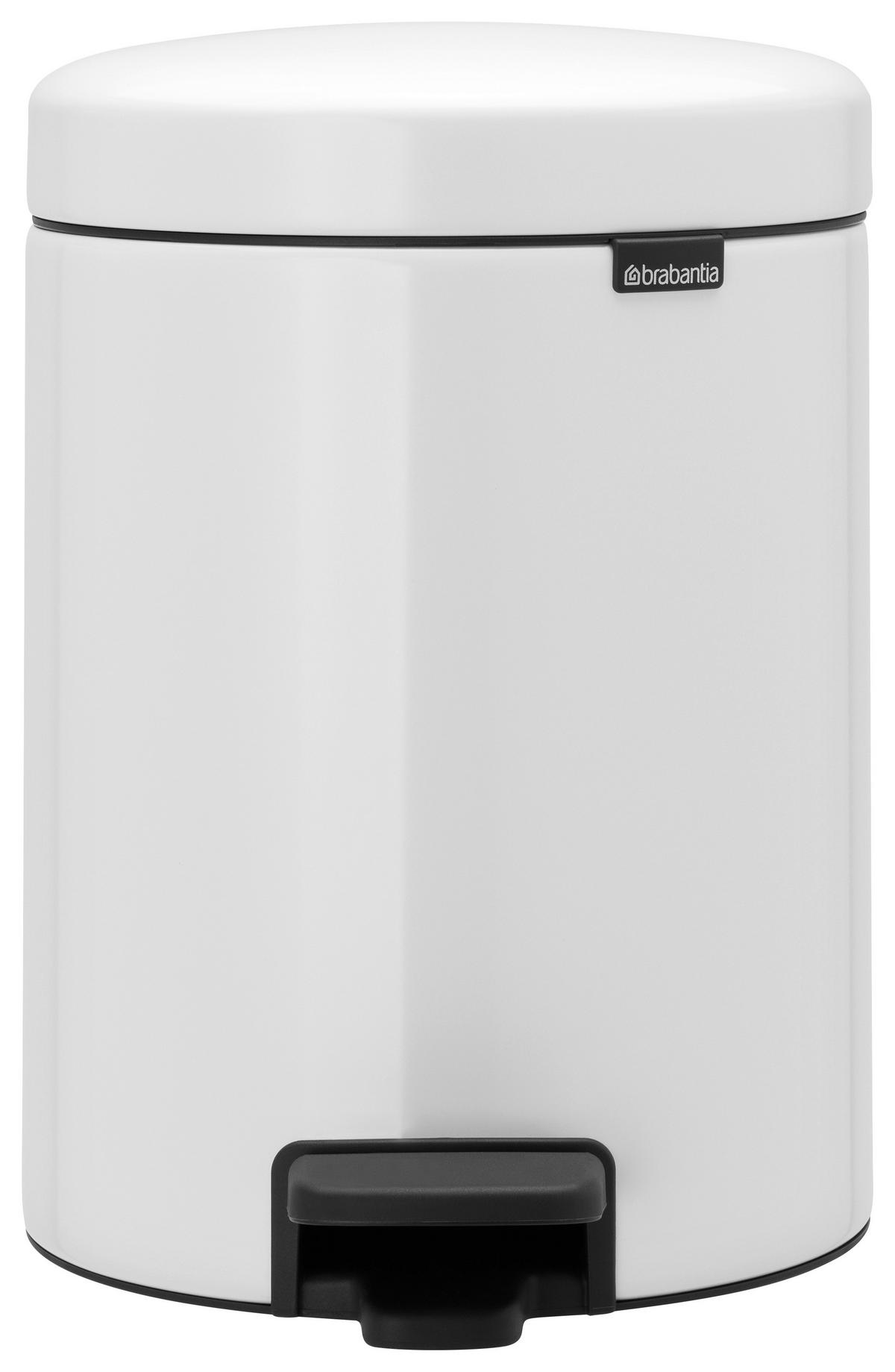 ODPADKOVÝ KOŠ  5 l - bílá, Design, kov/plast (20,5/29,1/27,2cm) - Brabantia