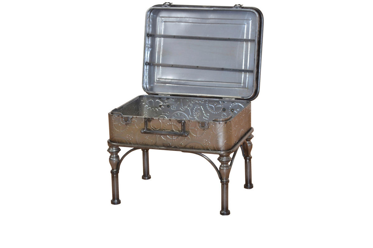 COUCHTISCH 32/42/34 cm Silberfarben  - Silberfarben, Design, Metall (32/42/34cm) - MID.YOU
