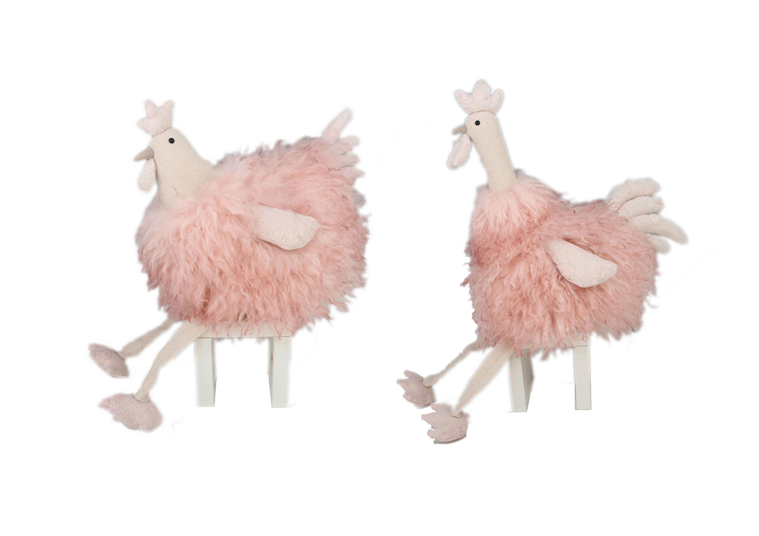 DEKOHUHN - Pink/Beige, LIFESTYLE, Textil/Stein