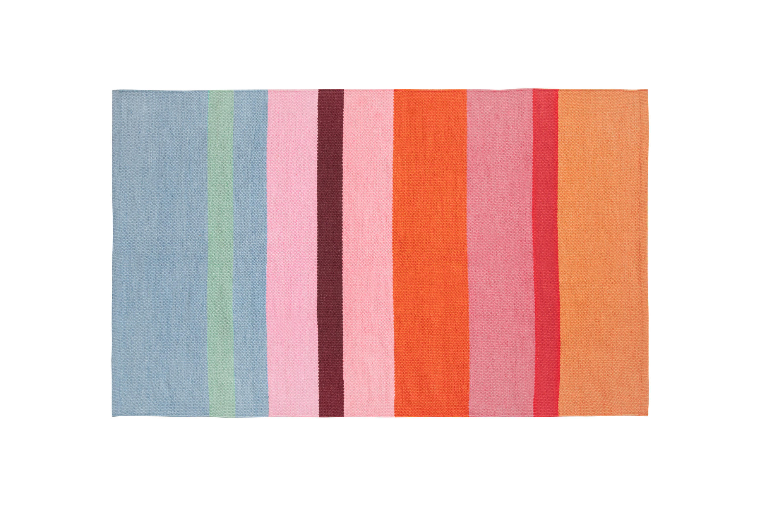 LÄUFER 160/100 cm REMEMBER Orange, Hellrosa, Pastellblau  - Pastellblau/Hellrosa, Basics, Kunststoff (160/100cm)