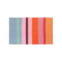 LÄUFER 160/100 cm REMEMBER Orange, Hellrosa, Pastellblau  - Pastellblau/Hellrosa, Basics, Kunststoff (160/100cm)