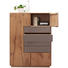 HIGHBOARD 99/134,5/44 cm - Edelstahlfarben/Eichefarben, Natur, Glas/Holz (99/134,5/44cm) - Valnatura HIGHBOARD 99/134,5/44 cm - Edelstahlfarben/Eichefarben, Natur, Glas/Holz (99/134,5/44cm) - Valnatura