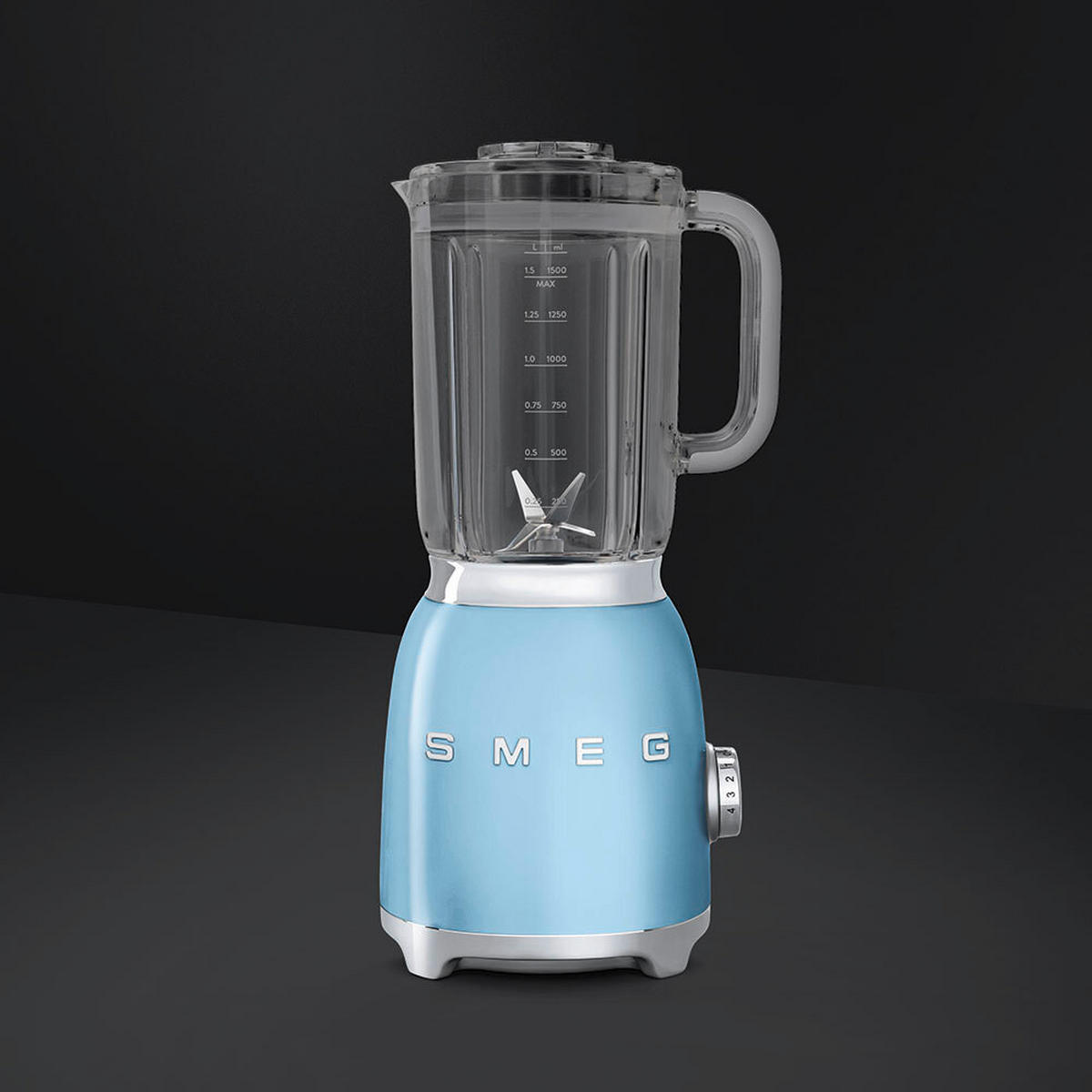 SAMOSTOJEĆI MIKSER  - svijetlo plava, Basics, metal (19,7/39,7/16,3cm) - SMEG