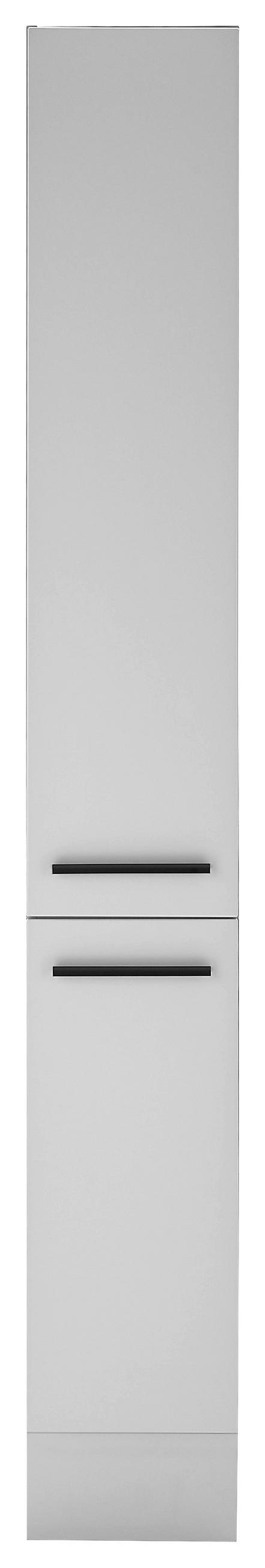 APOTHEKERSCHRANK 30/211/57 cm  in Weiß  - Schwarz/Weiß, Design, Holzwerkstoff/Kunststoff (30/211/57cm) - MID.YOU