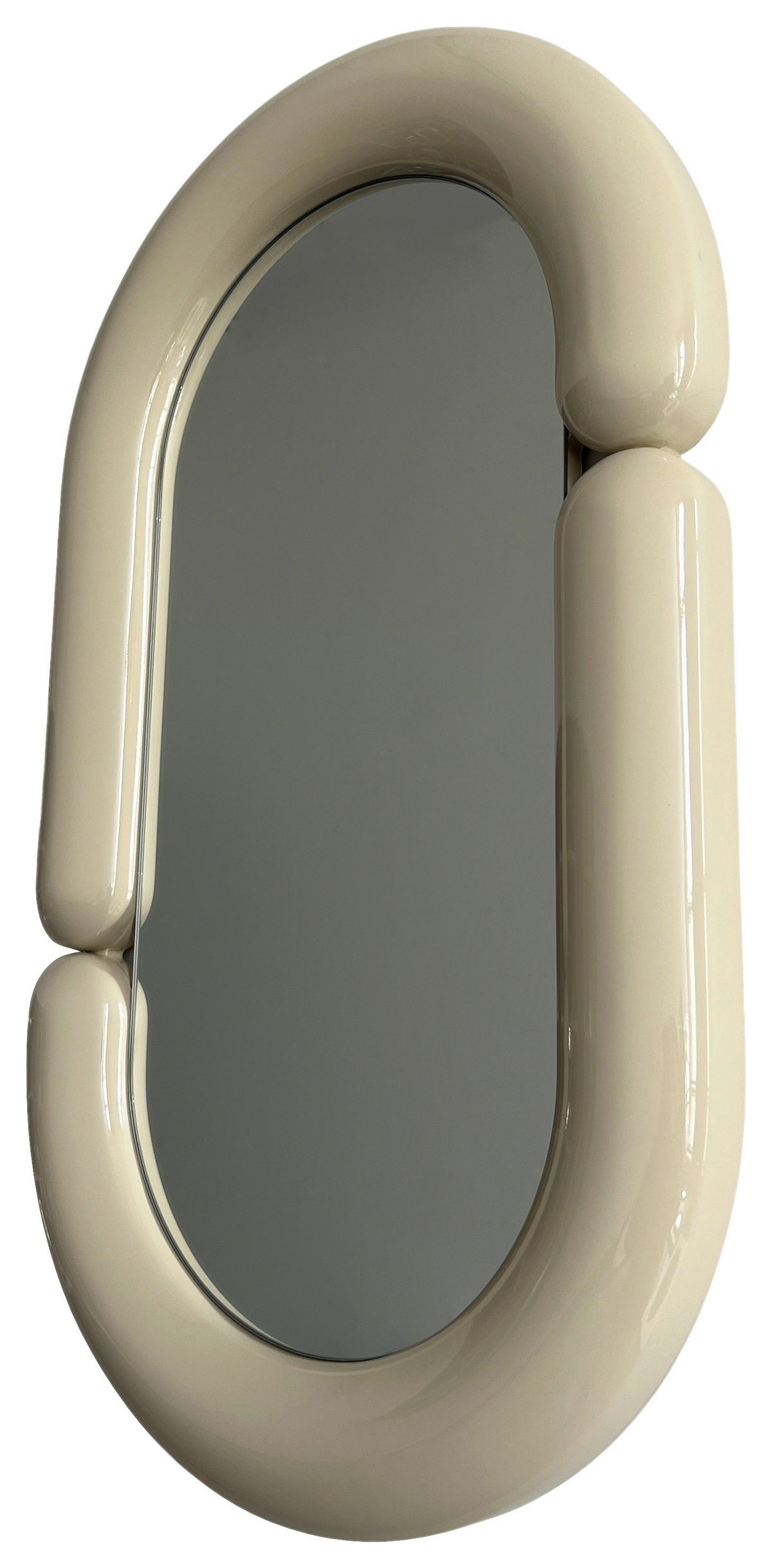 WANDSPIEGEL 40/70/4,2 cm    in oval  - Kaschmir, Basics, Glas/Holzwerkstoff (40/70/4,2cm) - MID.YOU