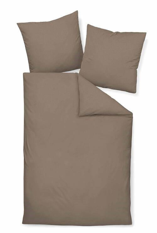 BETTWÄSCHE Seersucker 240/220 cm  - Taupe, Basics, Textil (240/220cm) - Janine
