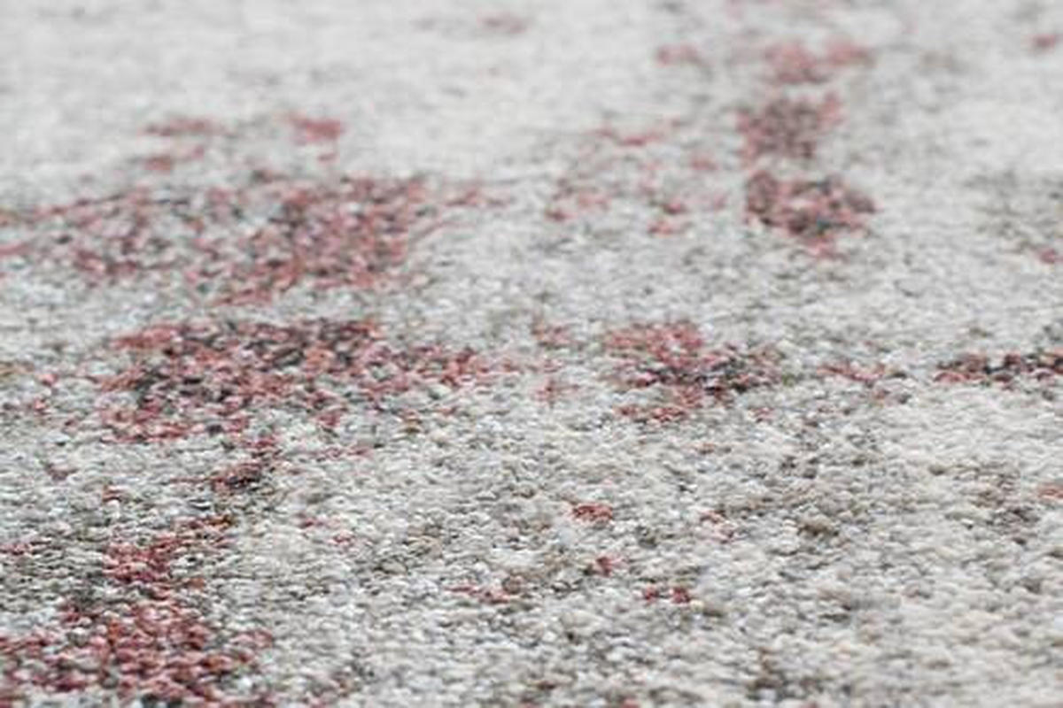 WEBTEPPICH 67/140 cm Sorrent Grau, Rosa, Silberfarben  - Silberfarben/Rosa, Design, Textil (67/140cm) - Novel