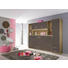 REGAL Eichefarben, Grau - Eichefarben/Silberfarben, Design, Kunststoff (212/93/38cm) - Carryhome REGAL Eichefarben, Grau - Eichefarben/Silberfarben, Design, Kunststoff (212/93/38cm) - Carryhome