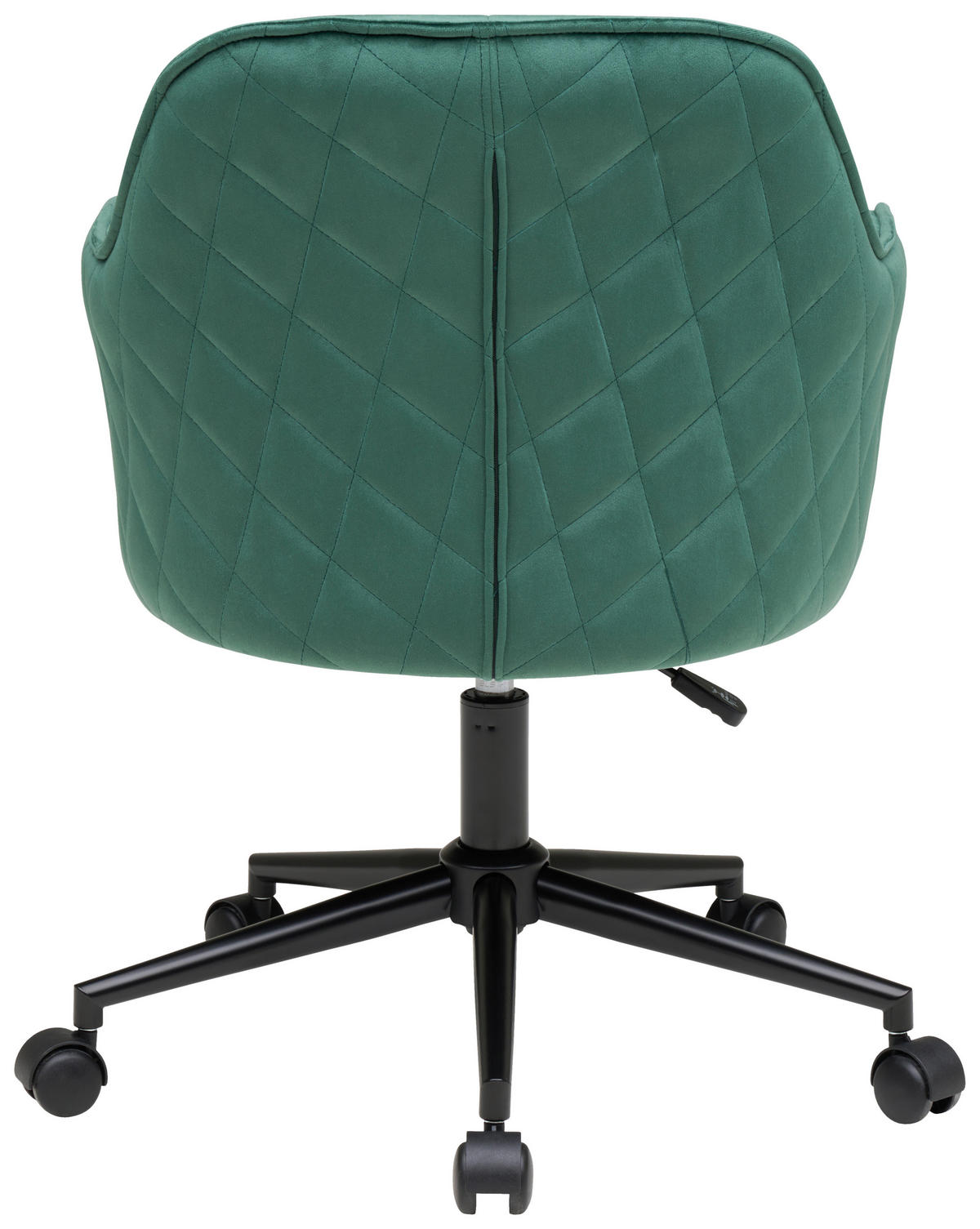 DREHSTUHL Samt Grün, Schwarz  - Schwarz/Grün, MODERN, Kunststoff/Textil (58/82/90/62cm) - MID.YOU