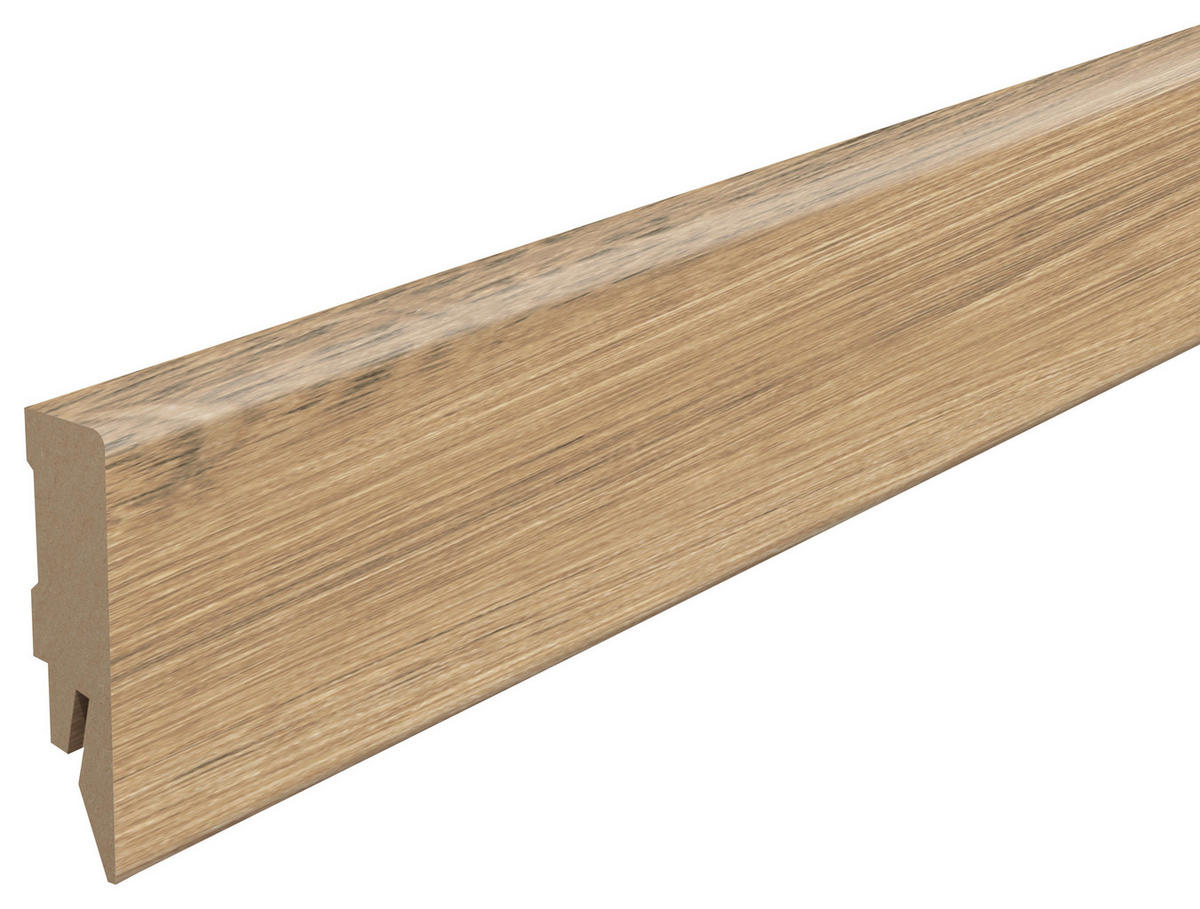SOCKELLEISTE Eiche braun Braun  - Braun, KONVENTIONELL, Holzwerkstoff (240/1.4/5.8cm) - Egger Holzwerkstoffe