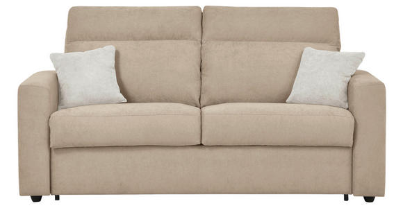 SCHLAFSOFA Mikrofaser Beige  - Beige/Creme, KONVENTIONELL, Kunststoff/Textil (186/101/101cm) - Carryhome