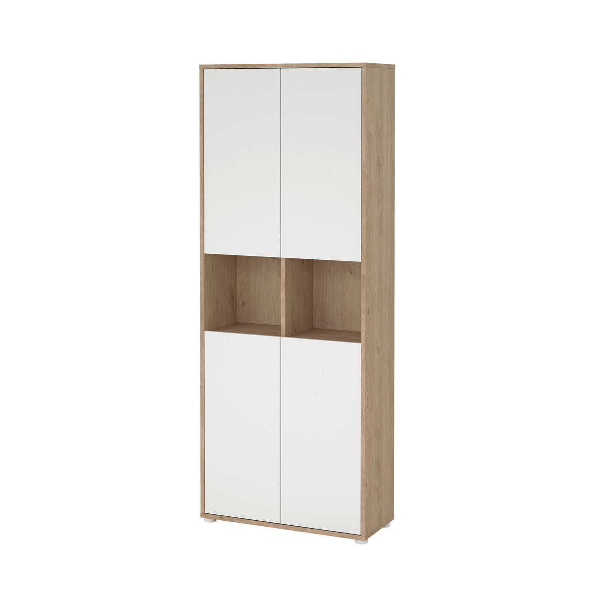 AKTENSCHRANK 79,6/207,7/34,3 cm  - Weiss/Eichefarben, Modern, Holzwerkstoff (79,6/207,7/34,3cm) - MID.YOU