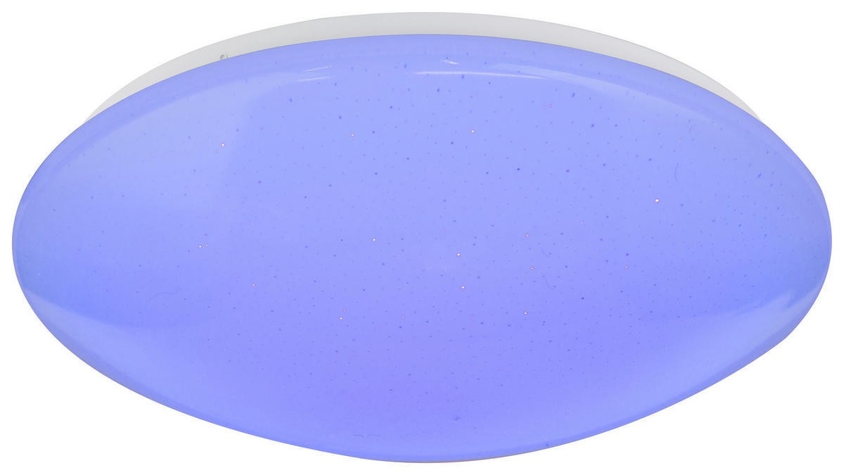 LED-DECKENLEUCHTE - Opal/Weiß, Basics, Kunststoff/Metall (39/11cm) - Globo