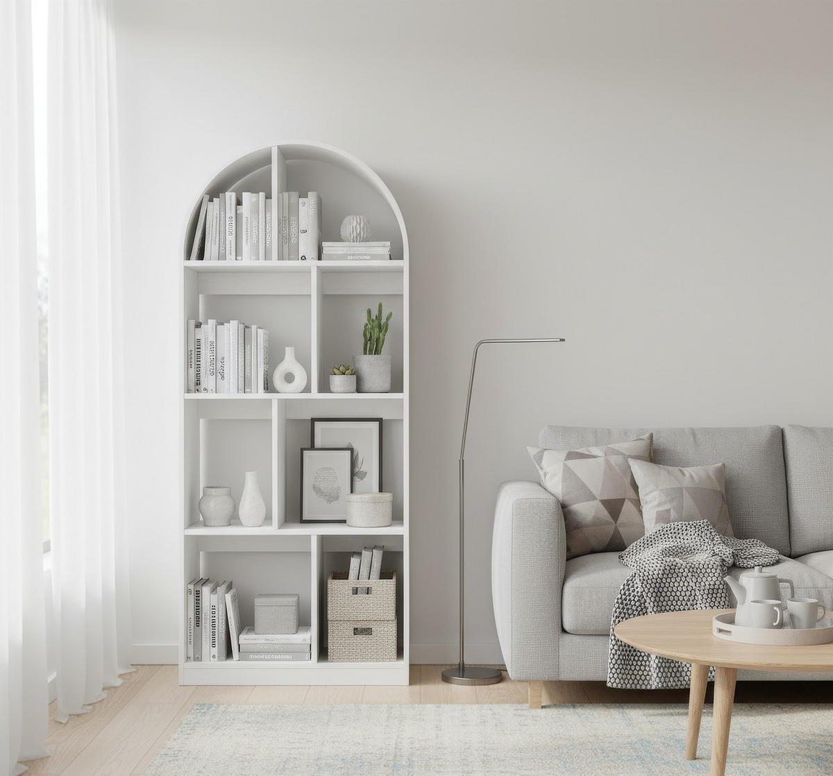 REGAL Weiß  - Weiß, Design, Holzwerkstoff (80/190,5/38cm) - MID.YOU