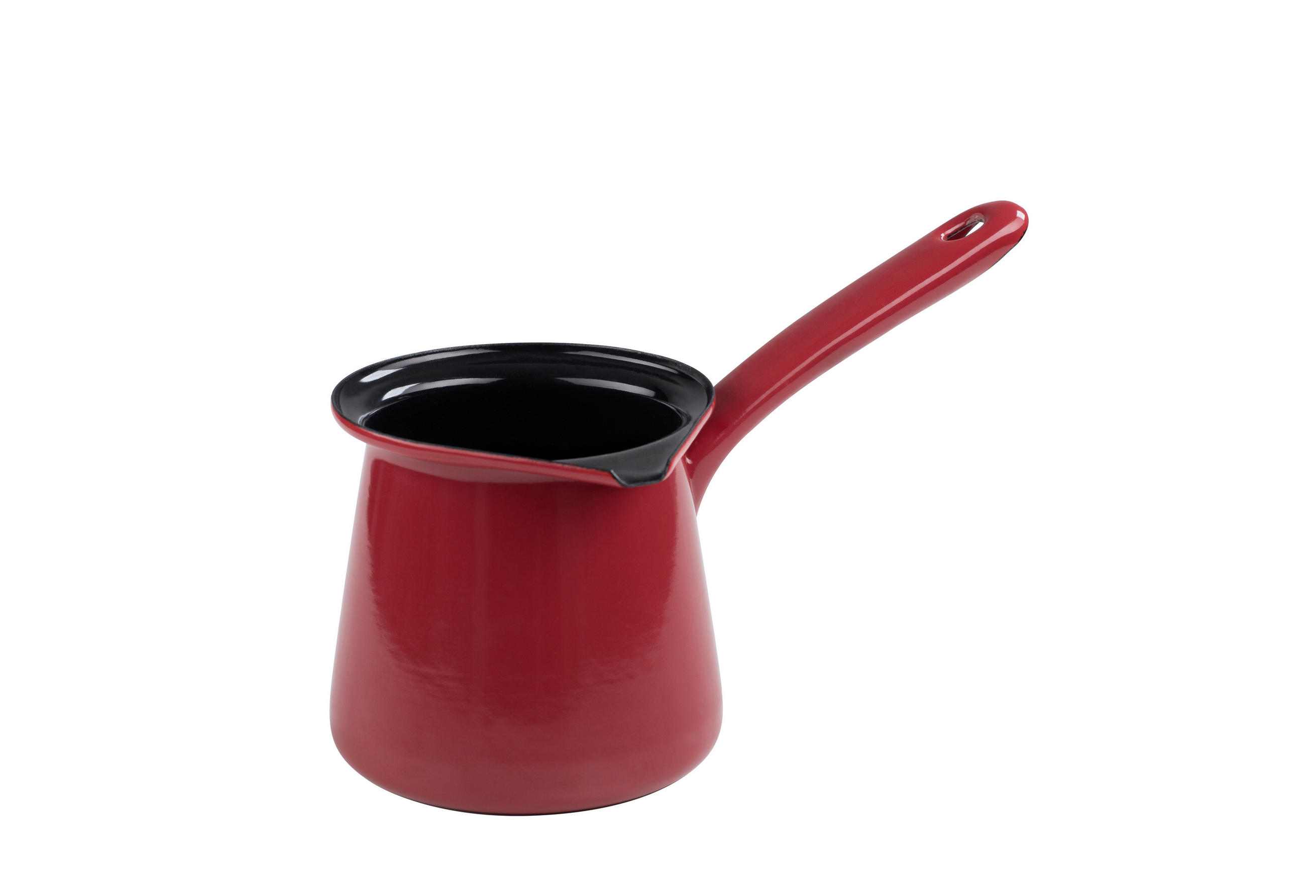 POSODA ZA PRIPRAVO KAVE   0,75 l    - rdeča, Basics, kovina (11cm) - Riess