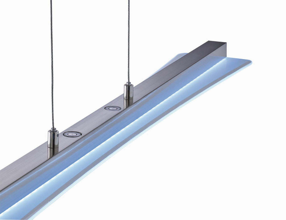 VISEČA LED-SVETILKA  Smash /1800 lm/3000-6500 K/230 V/ - barve niklja/bela, Trend, kovina/steklo (100/150/12cm)