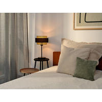 TISCHLEUCHTE 25/44 cm   - Goldfarben/Schwarz, KONVENTIONELL, Textil/Metall (25/44cm) - Osram