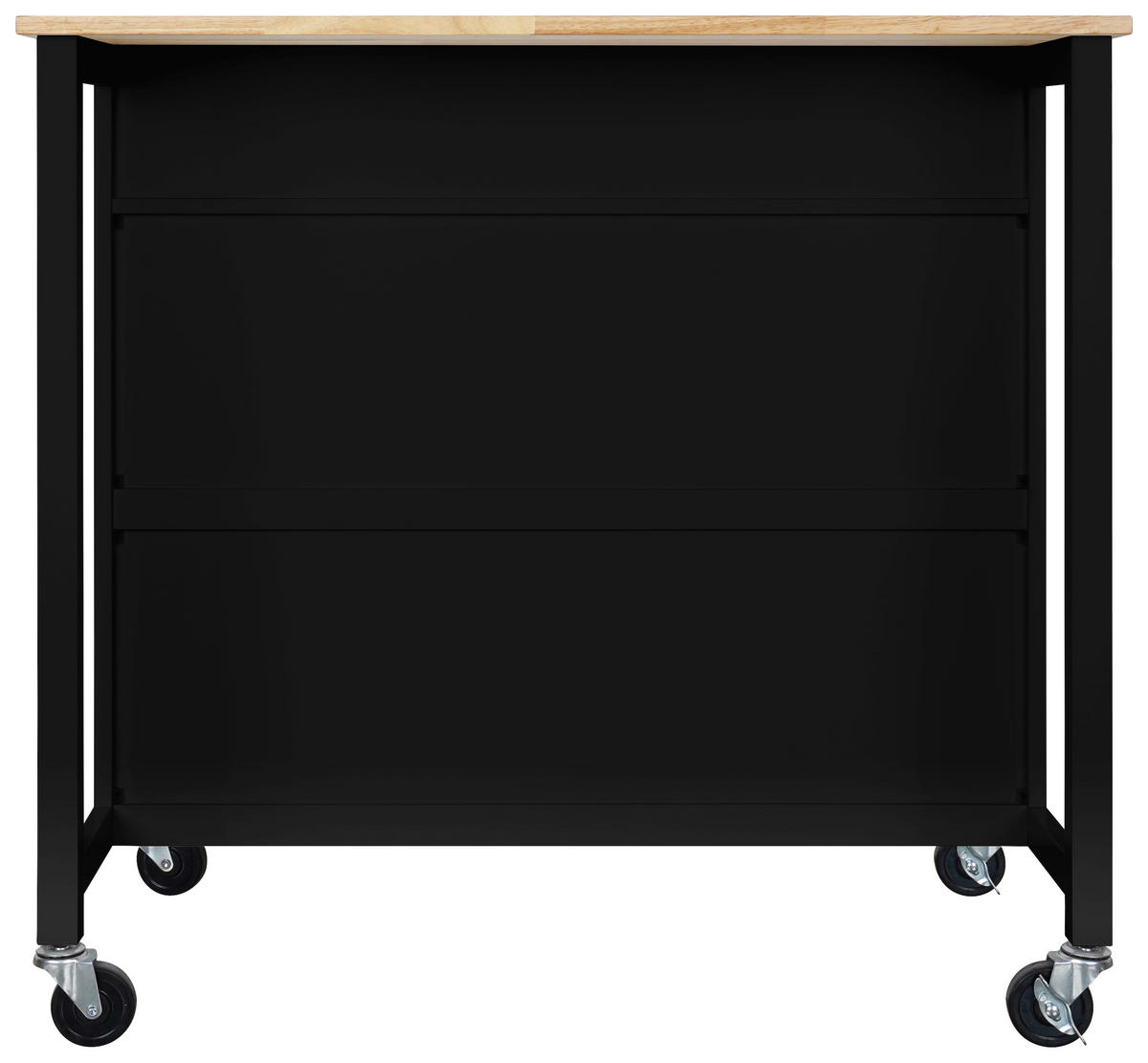 KÜCHENINSEL   in Naturfarben, Schwarz  - Schwarz/Naturfarben, Basics, Holz/Holzwerkstoff (98/94/58cm) - MID.YOU