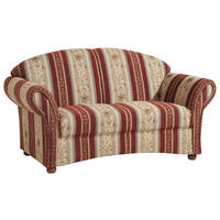 2-SITZER-SOFA in Chenille Rot, Beige  - Beige/Rot, Design, Holz/Textil (151/85/81cm) - Max Winzer