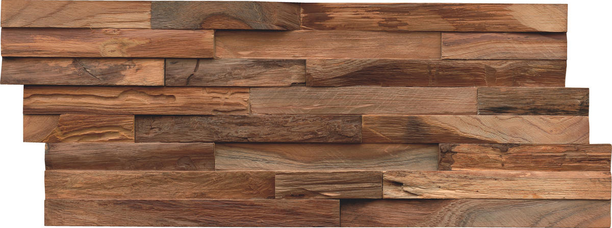 WANDVERKLEIDUNG - Braun, Basics, Holz (50/20/2cm)