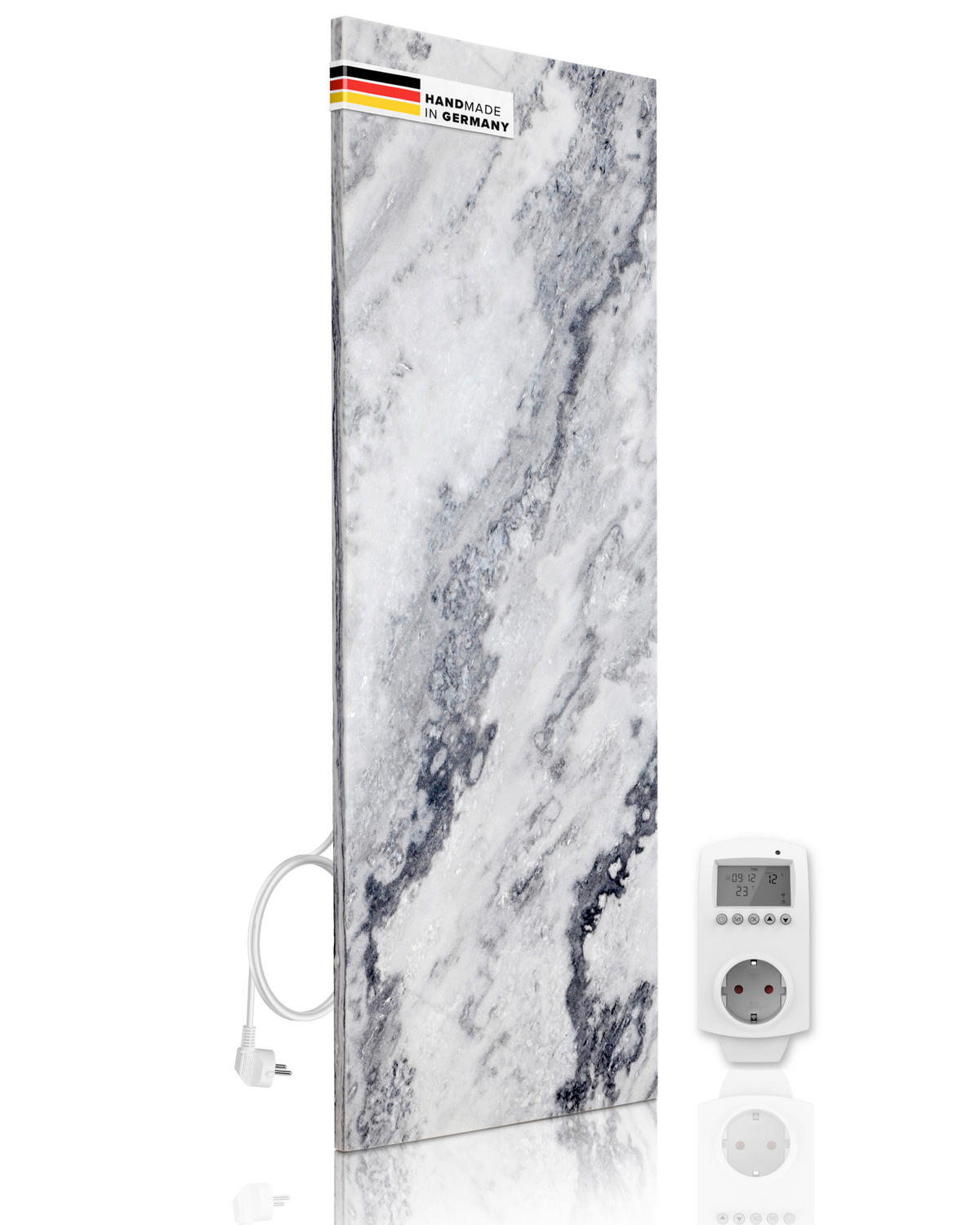 INFRARÖD VÄRMEPANEL - ljusgrå, Basics, sten (100/40/2cm) - MID.YOU