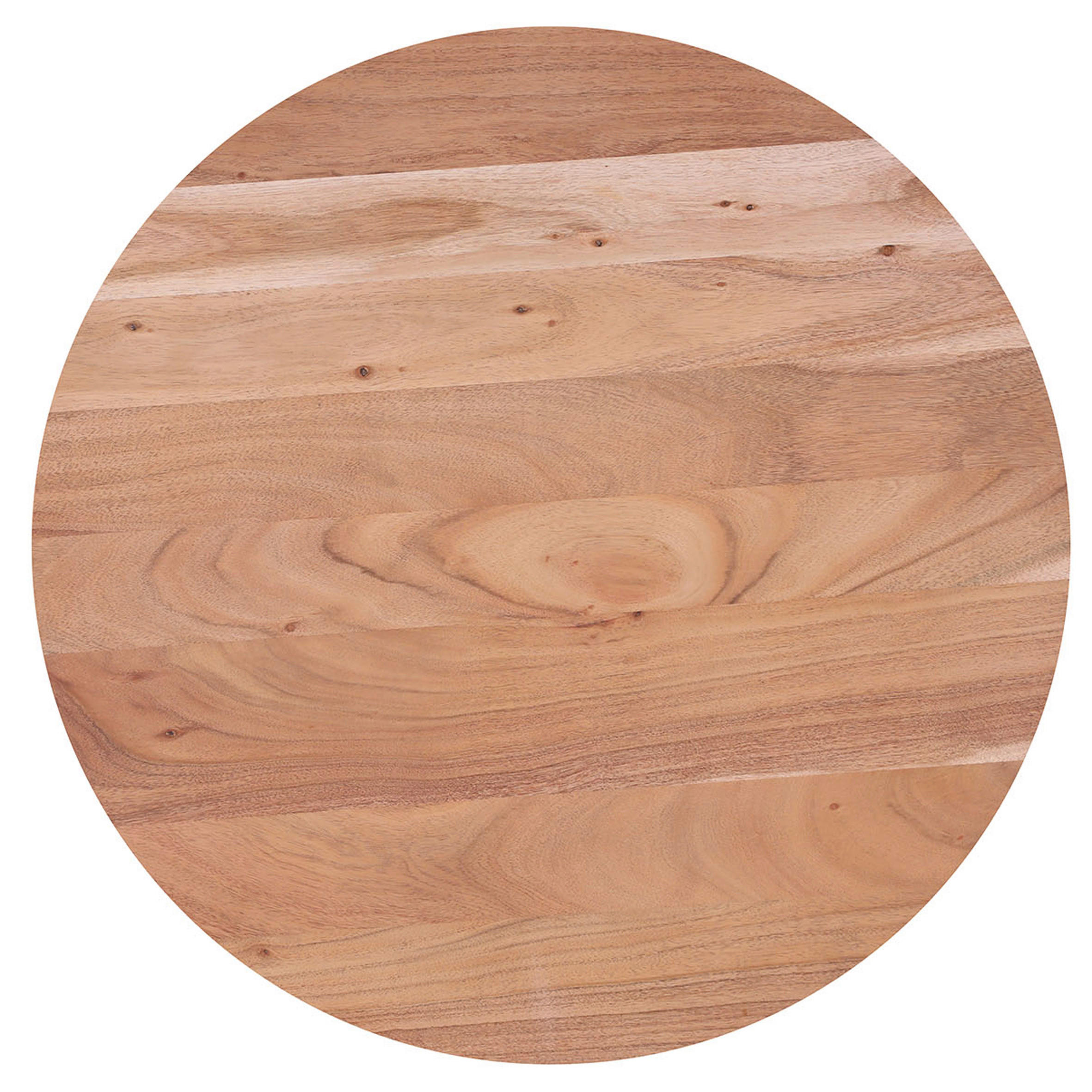 BEISTELLTISCH 45/45/40 cm Akazie massiv Akaziefarben rund  - Akaziefarben, LIFESTYLE, Holz (45/45/40cm) - Landscape