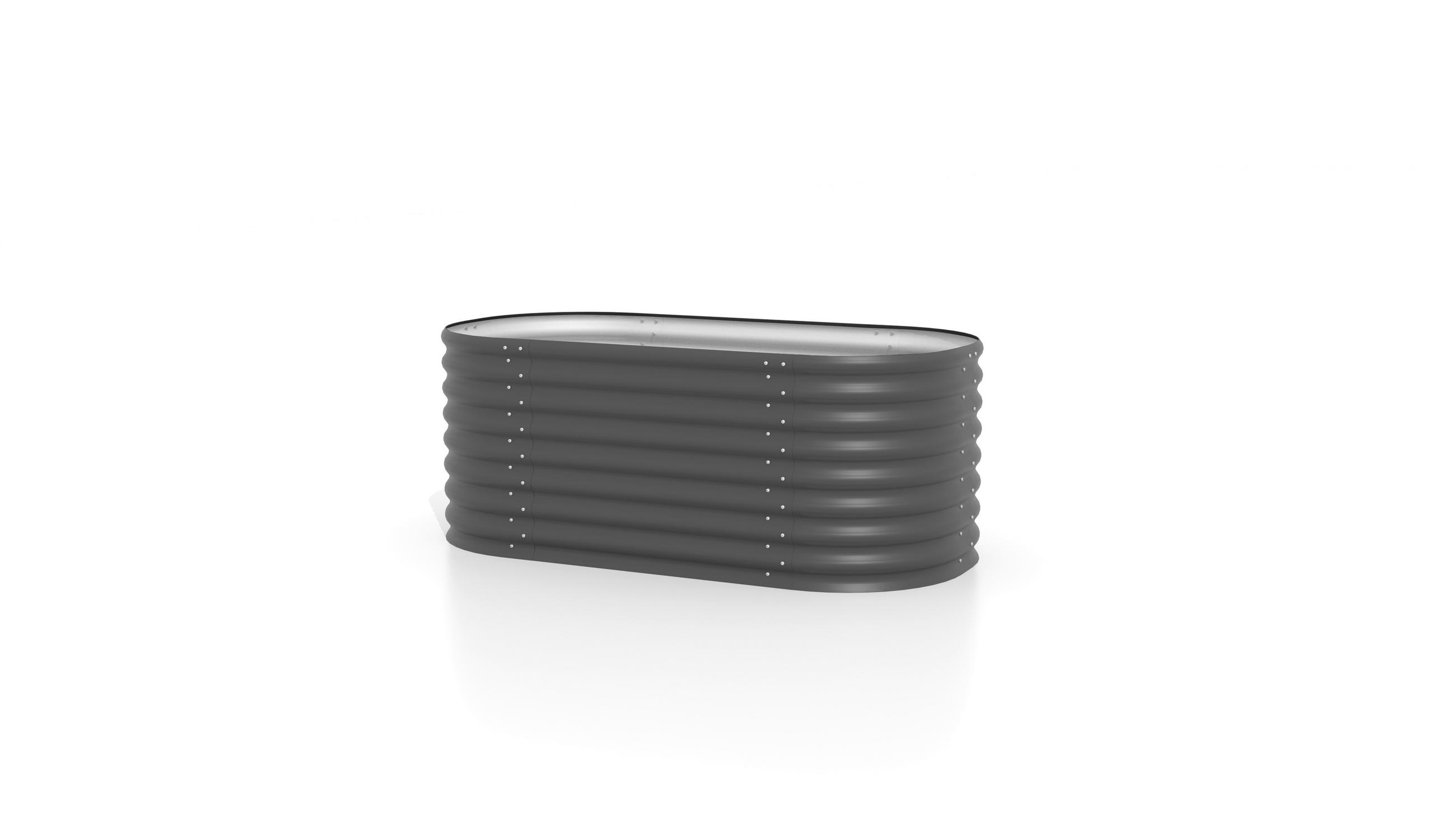 Hochbeet Vita 82,1x63x162,1cm Oval, Anthrazit