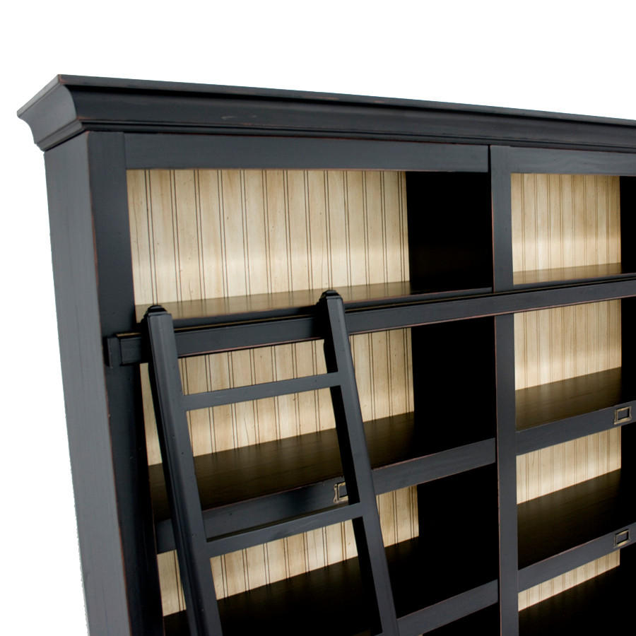 BÜCHERWAND Pinie teilmassiv Creme, Schwarz  - Creme/Schwarz, LIFESTYLE, Holz/Metall (311/238,5/46,5cm) - Livetastic