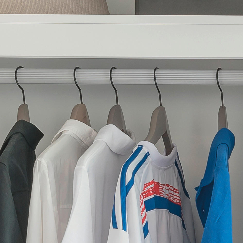 KLEIDERBÜGEL Holz  - Grau, Basics, Holz (44.5/1.2cm) - Kesper