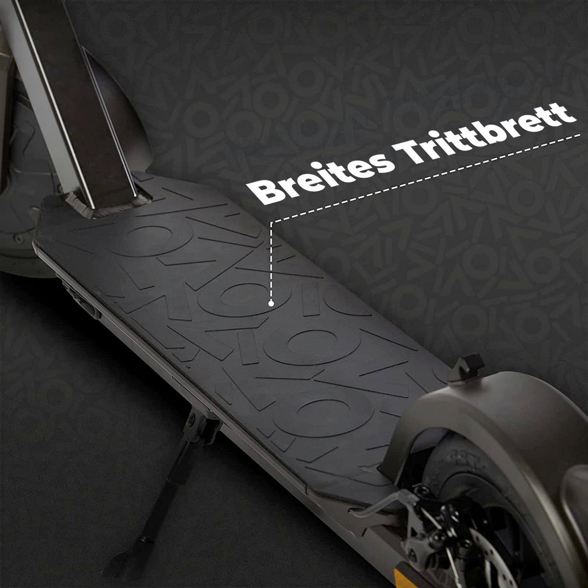 ELEKTROSCOOTER  - Schwarz, KONVENTIONELL, Metall (110/43/115cm)