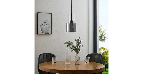 HÄNGELEUCHTE 18/150 cm  - Dunkelgrau, Design, Glas/Metall (18/150cm) - Dieter Knoll