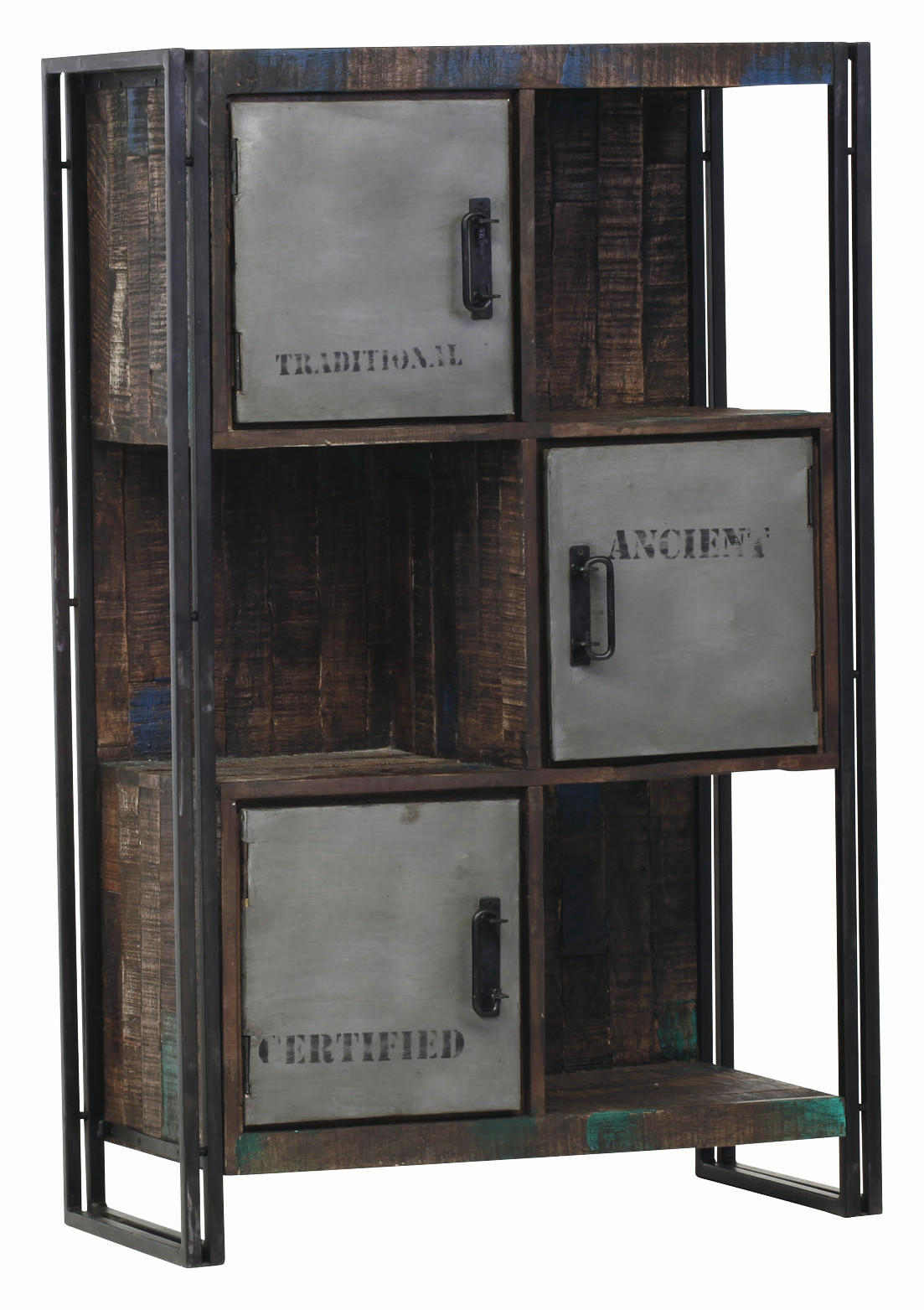 KOMMODE , 90/140/40 cm,  - Braun, Design, Holz/Metall (90/140/40cm)