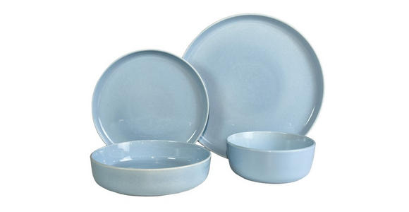 KOMBISERVICE Blau Colori blu 24-teilig 6 Personen  - Blau, Trend, Keramik - Novel