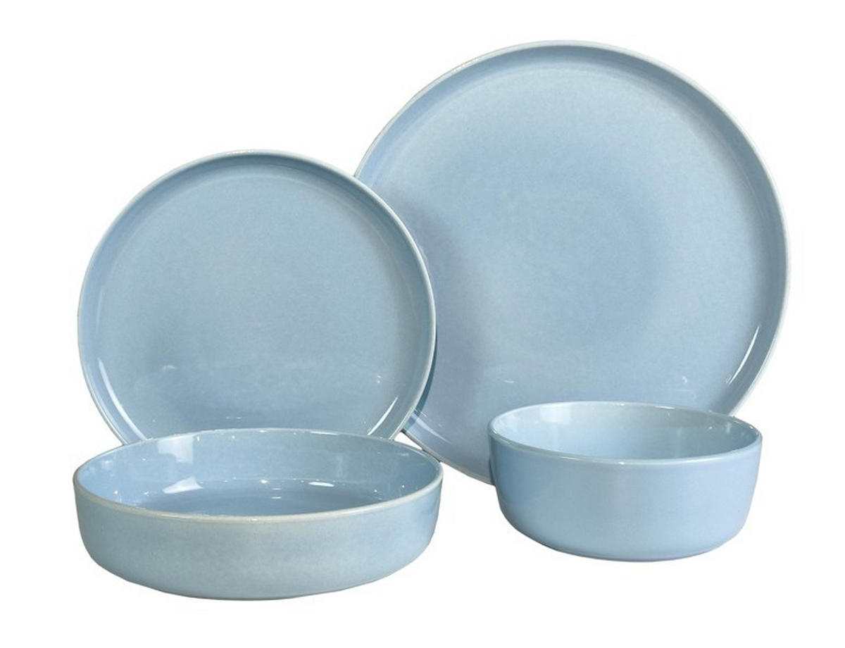 KOMBISERVICE Blau Colori blu 24-teilig 6 Personen  - Blau, Trend, Keramik - Novel