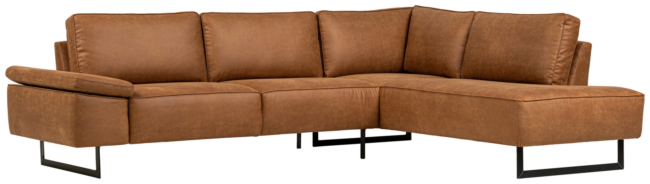 SOFFA i brun - brun/svart, Design, metall/trä (283/83/220cm) - Chilliano