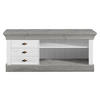 LOWBOARD  in 143/59/45 cm  - Weiß/Grau, ROMANTIK / LANDHAUS, Holz/Metall (143/59/45cm) - Boxxx