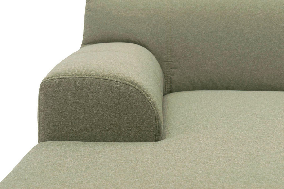 ECKSCHLAFSOFA  TINOS Grün Webstoff  - Beige/Grün, Basics, Textil (273/157cm) - MID.YOU